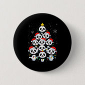 Lover Xmas Panda Christmas Tree Button (Vorderseite)