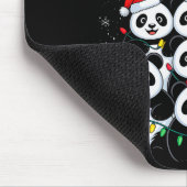 Lover Xmas Panda Christmas Tree Mousepad (Ecke)