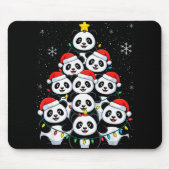 Lover Xmas Panda Christmas Tree T Shirt  Mousepad (Vorne)