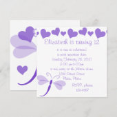 Loverly Dragon Fly Einladung (Vorne/Hinten)