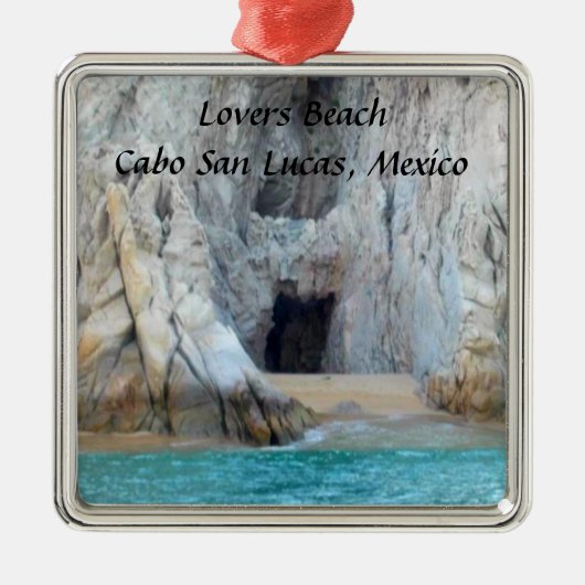 Lovers Beach Cabo San Lucas Mexiko Ornament Aus Metall (Vorne)