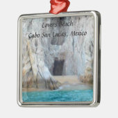 Lovers Beach Cabo San Lucas Mexiko Ornament Aus Metall (Links)