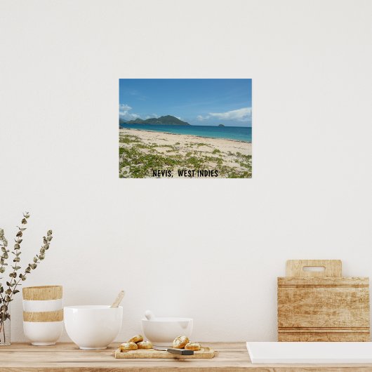Lover's Beach, Nevis Poster (Küche)