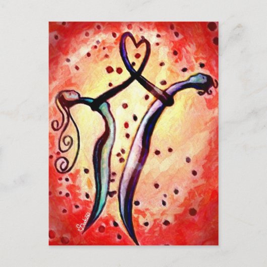 Lovers Dance Postkarte (Vorderseite)