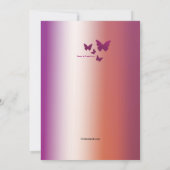 Lover's Embrace-Verlobung-Ankündigung Ankündigung (Rückseite)