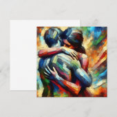 Lover's Embracing ai Oil Paint Style (Vorne/Hinten)