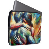 Lover's Embracing ai Oil Paint Style Laptopschutzhülle (Vorne Rechts)