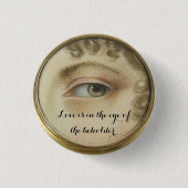 Lover's Eye-Button mit Liebe Zitat Button (Vorderseite)