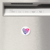 Lover's Heart® Book Button Magnet (In Situ (Geschirrspüler))