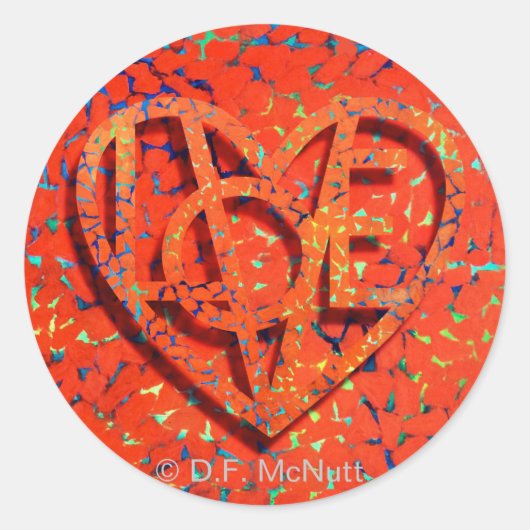 Lover's Heart® Sticker (Vorderseite)