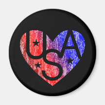 LOVER'S HEART® USA Magnet