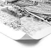 Lover's Hexe im Garten Poster (Ecke)