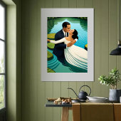 Lovers in the lake fotodruck