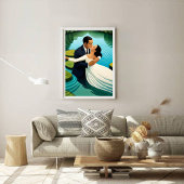 Lovers in the lake fotodruck