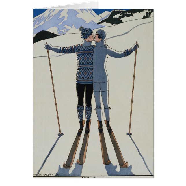 <Lovers in the Snow> durch Georges Barbier (Vorne)