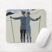 <Lovers in the Snow> durch Georges Barbier Mousepad (Mit Mouse)