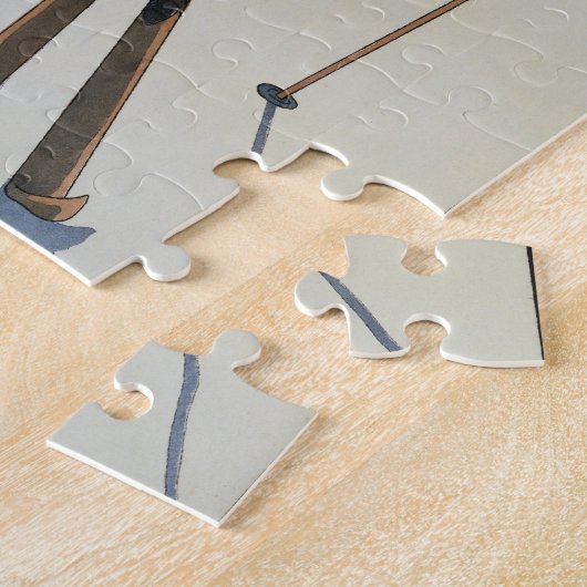 <Lovers in the Snow> durch Georges Barbier Puzzle (Seite)