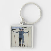 <Lovers in the Snow> durch Georges Barbier Schlüsselanhänger (Vorne)