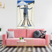 <Lovers in the Snow>von Georges Barbier Leinwanddruck (Insitu (Wohnzimmer))