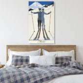 <Lovers in the Snow>von Georges Barbier Leinwanddruck (Insitu (Schlafzimmer))