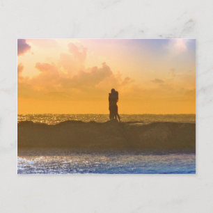 Lovers Kiss Postkarte