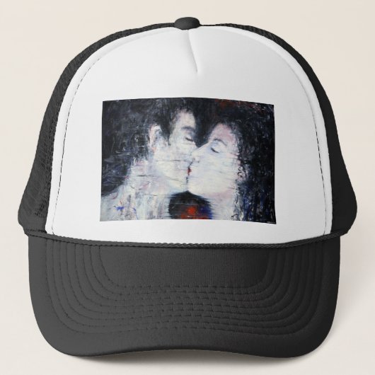 Lovers Kiss Truckerkappe (Vorderseite)