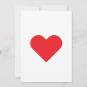 Lovers' message on Valentine's Day Einladung (Rückseite)