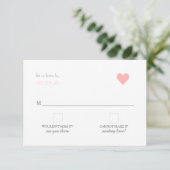 {Lover's} Modernes Hochzeitsszenario RSVP Karte (Stehend Vorderseite)
