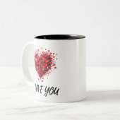 LOVERS MUG ZWEIFARBIGE TASSE (Vorderseite Links)