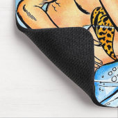Lovers Ocean Romance Vintage Comicen Mousepad (Ecke)