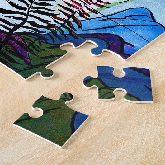 Lovers Ocean Romance Vintage Comicen Puzzle (Seite)