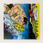 Lovers Ocean Romance Vintage Comicen Puzzle (Horizontal)