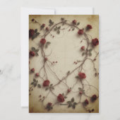 "Lovers & Rose - Flachwaschkarte Feiertagskarte (Rückseite)