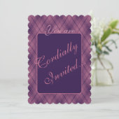 Lover's Sunset-Einladung Einladung (Stehend Vorderseite)