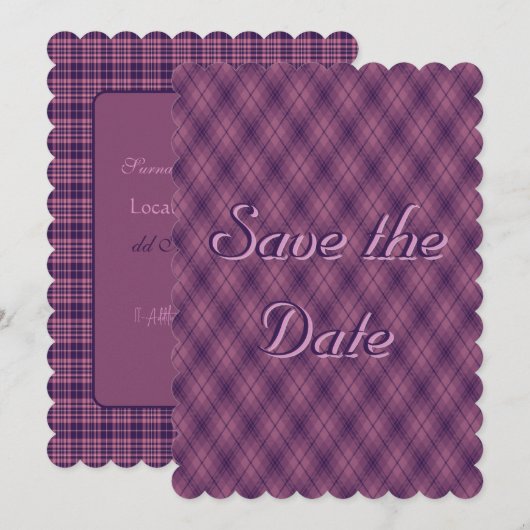 Lover's Sunset Save the Date (Vorne/Hinten)