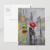 LOVERS UMBRELLA POSTKARTE (Vorne/Hinten)