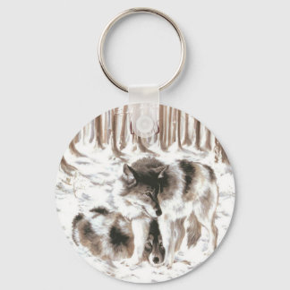 LOVERS Wolf Couple Schlüsselanhänger