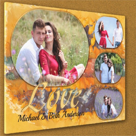 Love's Abstract Sunset 0612 Art Leinwanddruck