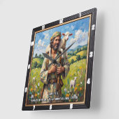 Love's Embrace: Parable Perfected Quadratische Wanduhr (Winkel)