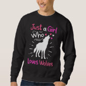 Loves Wolves wolf Face 14 Sweatshirt (Vorderseite)