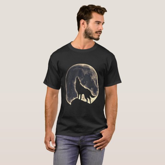 Loves Wolves wolf moon 1 T-Shirt (Vorne ganz)