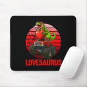 Lovesaurus Dinosaur-Monstertruck Valentinstag Klei Mousepad (Mit Mouse)