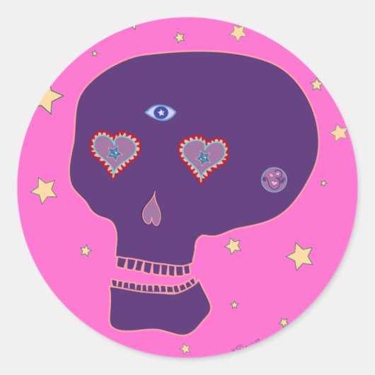 LoveSkull Sticker (Vorderseite)