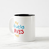 LOVESMEabuela Zweifarbige Tasse (Vorderseite Links)