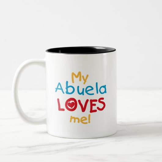 LOVESMEabuela Zweifarbige Tasse (Links)