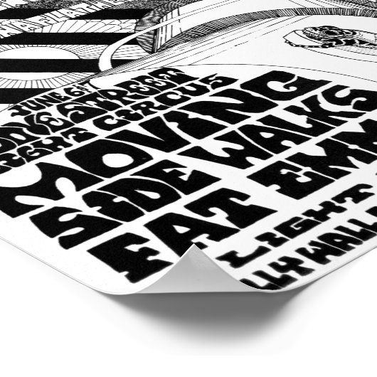 LoveStreetLightCircusflyer Jun6&7'69 Poster (Ecke)