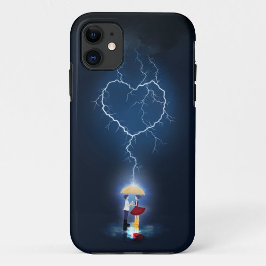 "Lovestruck" Romantischer Moment unter einem Schir Case-Mate iPhone Hülle (Rückseite)