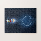 "Lovestruck" Romantischer Moment unter einem Schir Puzzle (Horizontal)