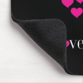 Lovevity Black Mouse Pad Mousepad (Ecke)