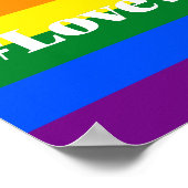 #LoveWins Ehefrau Equality Celebration Rainbow Poster (Ecke)